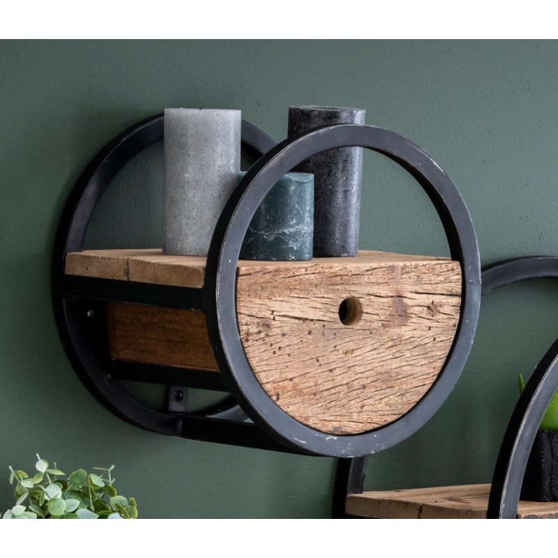 ZI Wall shelf circular Ø30 with drawer